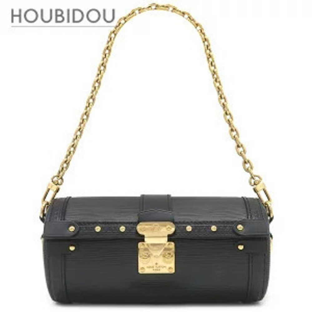 Louis Vuitton Papillon Trunk Bag Epi Leather Noir black Chain Shoulder Strap